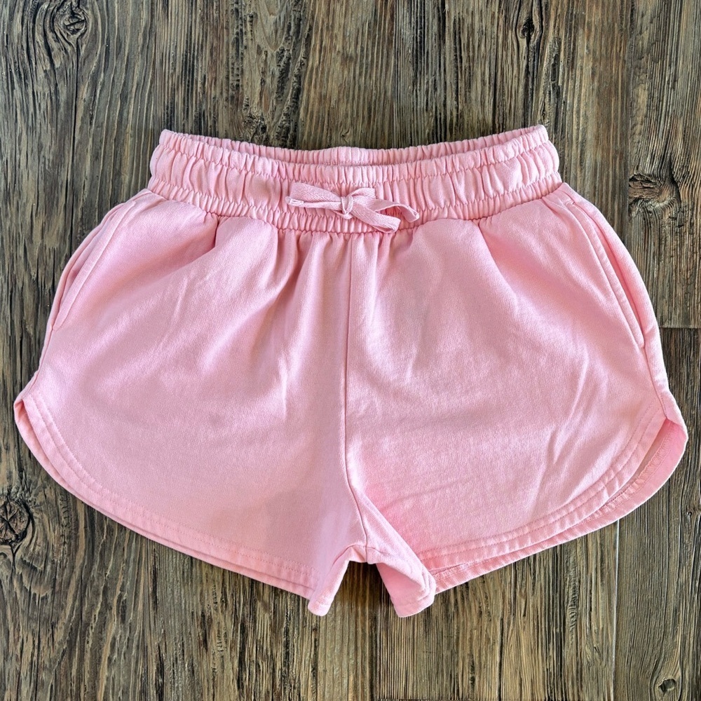 Rebel Sky Sweat Shorts Womens Sz Sm Pink Elastic Drawstring Pockets 2.5” Inseam